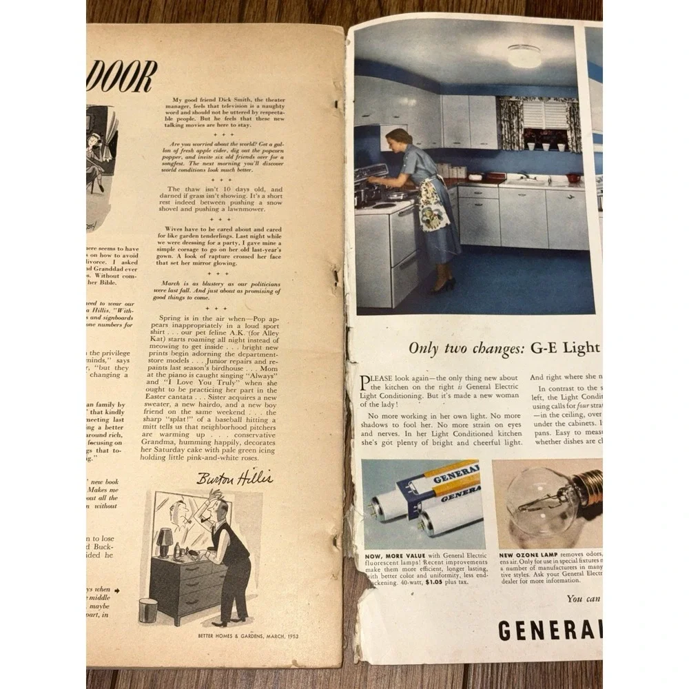 1953 MARCH BETTER HOMES AND GARDENS MAGAZINE - OUTDOORS COVER Vintage Read